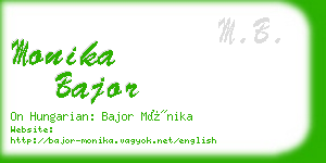 monika bajor business card